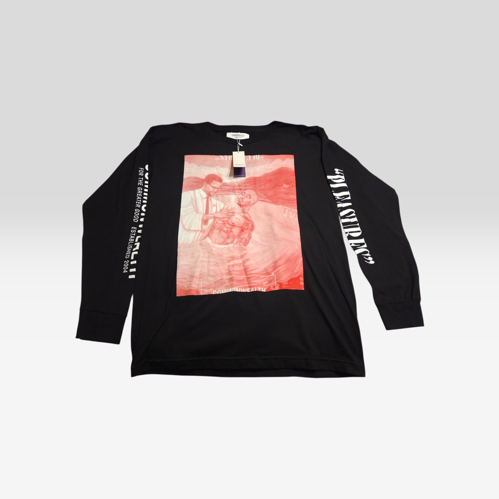 Pleasures Commonwealth Baptize Tupac Shakur Graphic LS Shirt Black Men's Size M